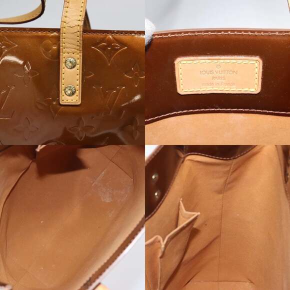 LOUIS VUITTON Monogram Vernis Reade MM Hand Bag Bronze M91143 - Picture 11 of 12